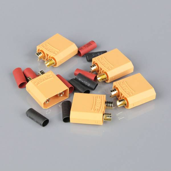 Radient 010037 XT90 MALE INCLUDING HEAT SHRINK(ESC END)(5PCS)