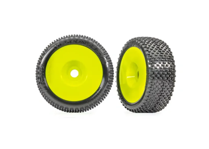 Traxxas 9074-YLW Tires & Wheels Response Pro/ Dish Yellow 3.0 (2