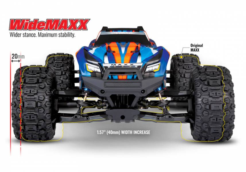 Traxxas 89086-4 MAXX with WideMAXX 4x4 1/10 RTR TQi TSM RNR