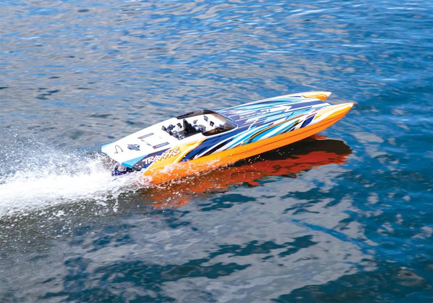 Traxxas 57046-4ORANGEX DCB M41 Widebody Catamaran TSM Brushless 