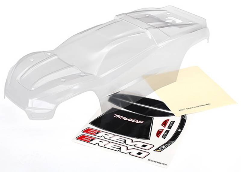 Traxxas 8611 Body E-Revo 2 (clear requires painting) with decals