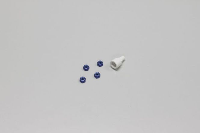 Hovedbilde Kyosho MZW13BL NYLOC ALU NUTS BLUE - Mini-Z