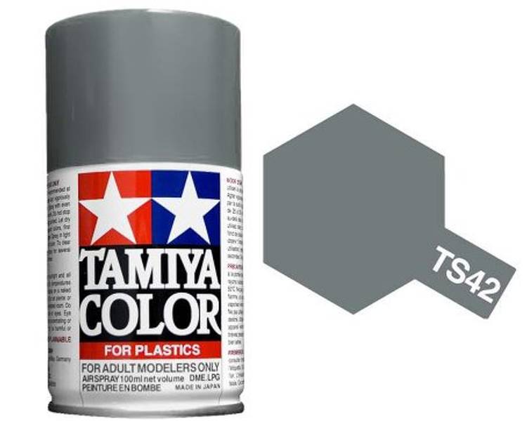 Tamiya 85042 Spray Lacquer TS-42 Light Gunmetal 3 oz