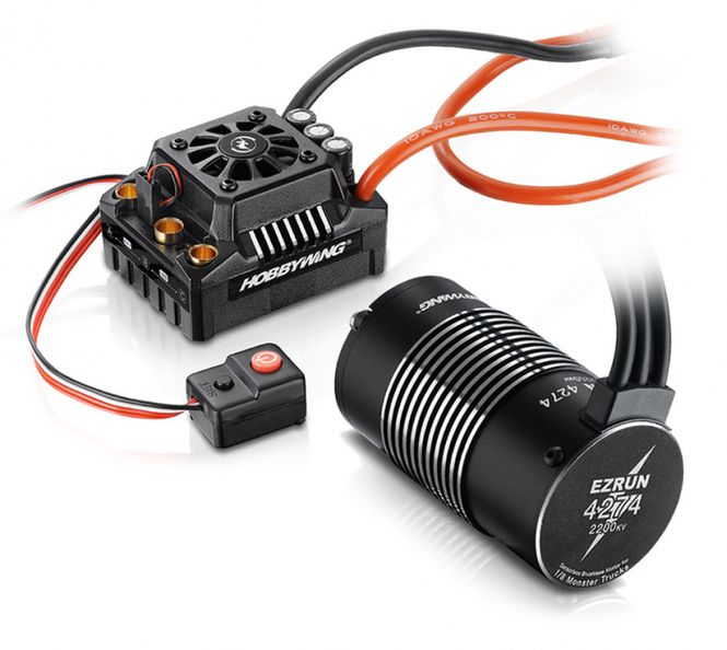 Hovedbilde Hobbywing 38010401 EzRun Combo MAX8 4274SL 2200kV 2-6S ...