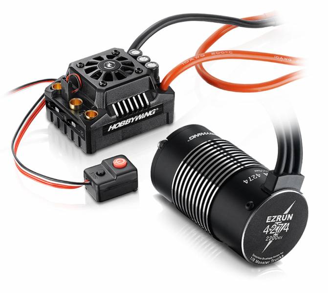 Hobbywing 38010401 EzRun Combo MAX8 4274SL 2200kV 2-6S 1/8 TRX-P