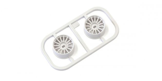 Hovedbilde Kyosho WHEELS SET WHITE MINI-Z AWD - WIDE 0 OFFSET (2)