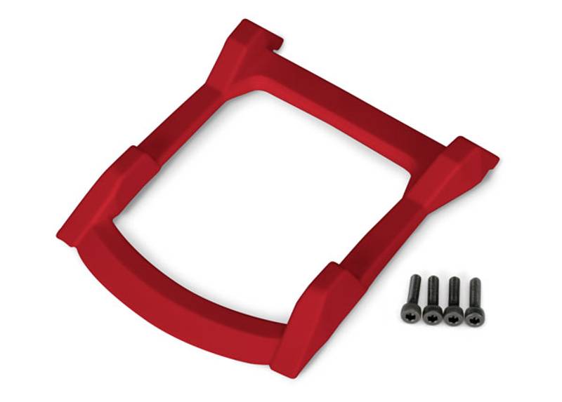 Traxxas 6728R Body Skid Plate Roof Red Rustler 4x4