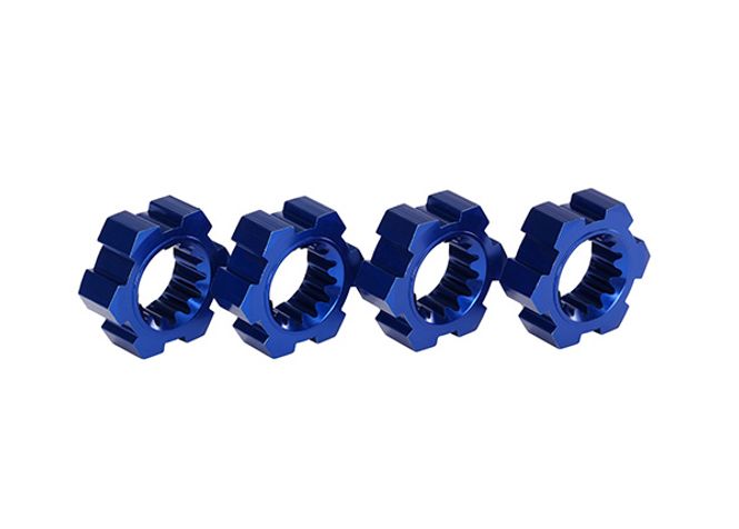 Hovedbilde Traxxas 7756X Wheel Hubs, Hex, Blue Aluminium (4)
