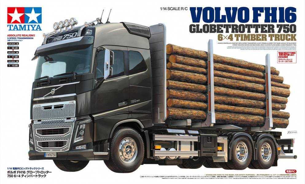 Tamiya 56360 1/14 Volvo FH16 Globetrotter 750 6x4 Timber Truck