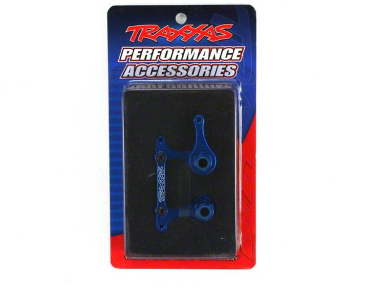 Traxxas 3743A Aluminum Steering Bellcranks Blue Rustler