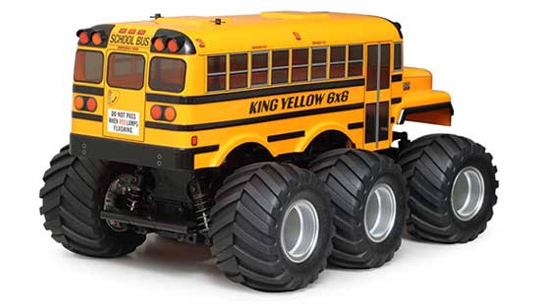 Tamiya 58653 1/18 King Yellow 6x6 School Bus GS-01 Kit