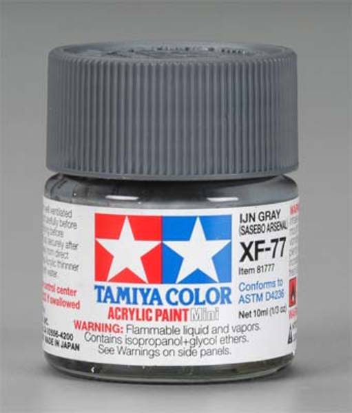 Tamiya 81777 Acrylic Mini XF-77 IJN Gray Sasebo Arsenal 1/3oz