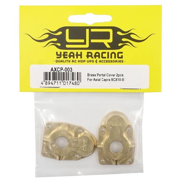 Yeah Racing AXCP-003 Brass Portal Cover 20g 2pcs For Axial Capra