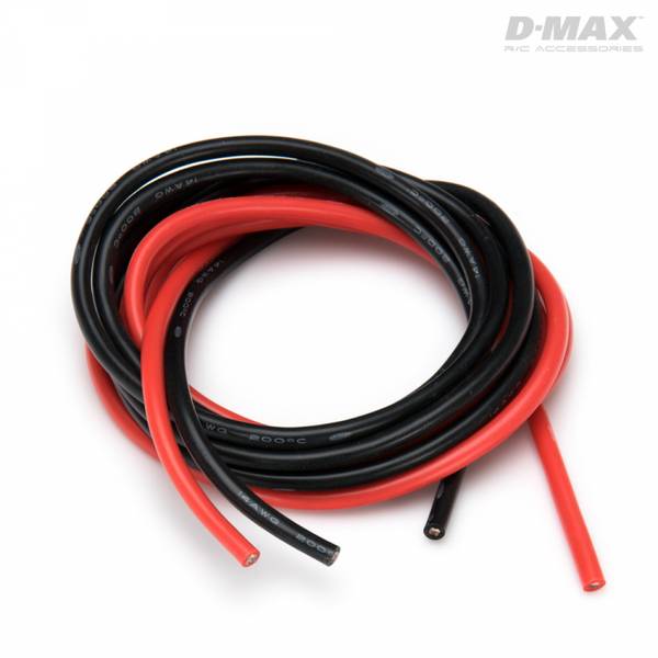 DynoMAX B9235 Wire Red & Black 14AWG D2/3.6mm x 1m