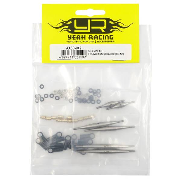 Yeah Racing AXSC-042 133.5mm Wheelbase Steel Link Set For Axial 