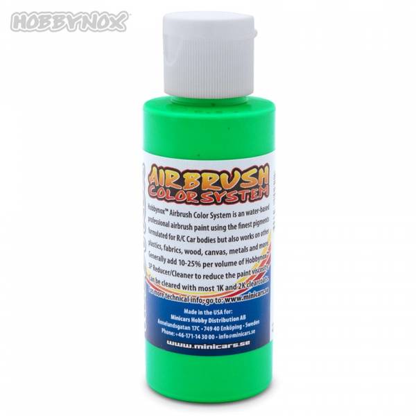 Hobbynox 25080 Airbrush Color Neon Green 60ml