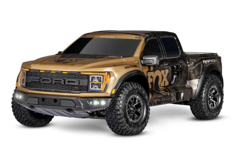 Traxxas 1011774 Ford F-150 Raptor-R VXL-4s Ultimate 4WD 1/10 RTR TQi LED Fox SE Gold