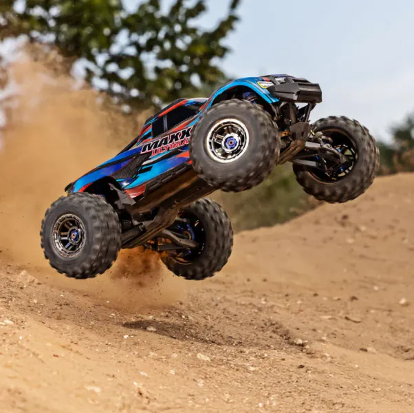 Traxxas 89087-4 MAXX Ultimate VXL-4s 4WD 1/10 RTR TQi TSM Blue