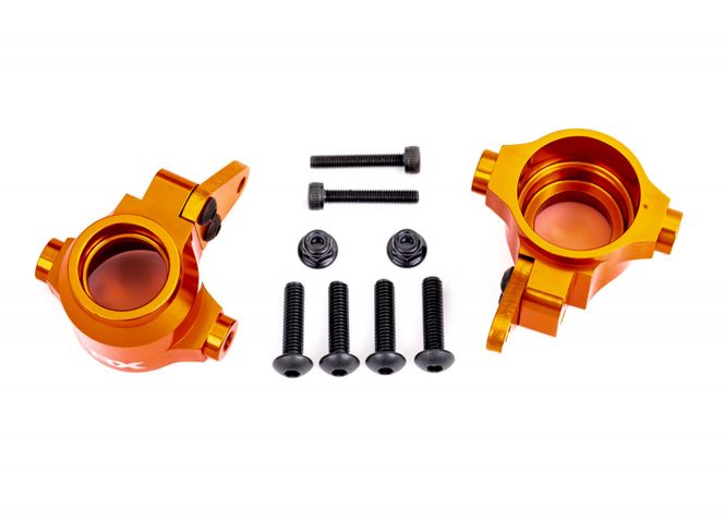Hovedbilde Traxxas 9635T Steering Blocks Alu Orange(Pair) Sledge