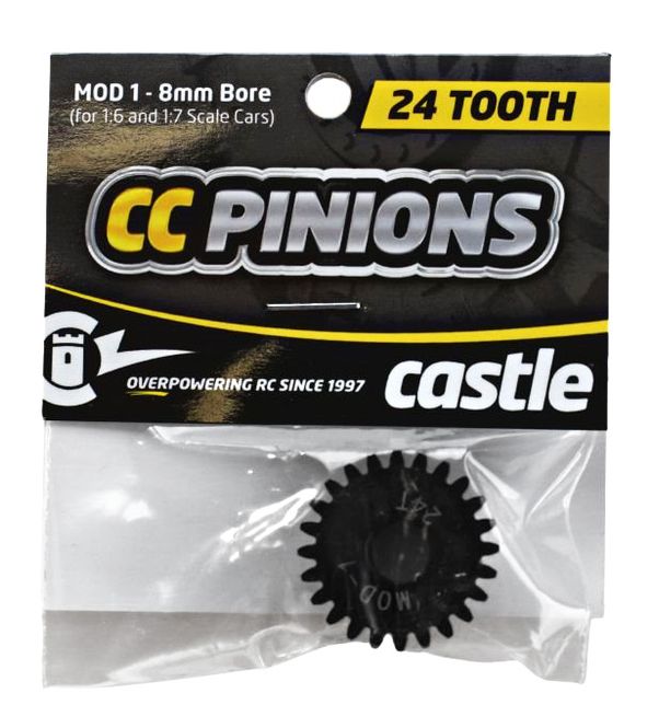 Hovedbilde Castle Creation 010-0065-28 Steel Pinion 24T MOD-1 8mm ...