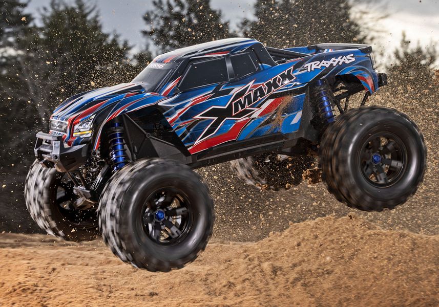 Traxxas 77096-4  X-Maxx 8S Belted 4WD Brushless TQi TSM BLUE
