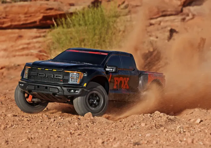 Traxxas 1011774 Ford F-150 Raptor-R VXL-4s Ultimate 4WD 1/10 RTR TQi LED Fox2 Black