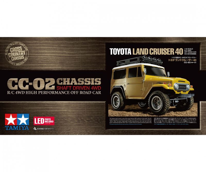 Tamiya 58715 1990 TOYOTA LAND CRUISER LC40 NO ESC (CC-02)