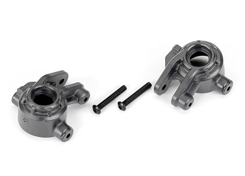 Traxxas 9037-GRAY Steering Blocks HD Gray L+R (for Upgrade Kit #