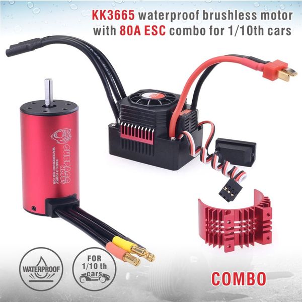 Surpass Hobby Combo 80A ESC m/3665 3500KV BL WP