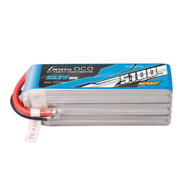 Gens Ace  6s 5100mAh - 80C - Gens Ace Sport