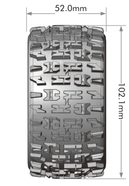 Louise 3389SM Tires & Wheels ST-PIONEER Mini Maxx/ XRT (0 & 1/2 Offset Hex) (2)
