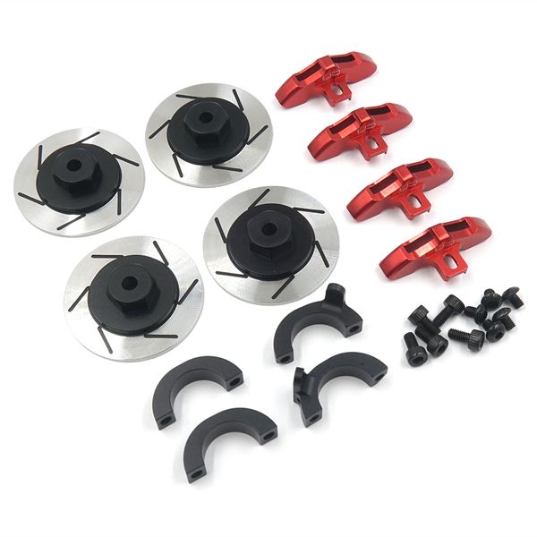 Yeah Racing TACC-030RD Alu Brake Disk Wheel Hex Adapter CC-02 Red